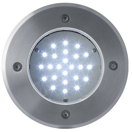 LED svítidlo do zemně ROAD 24LED CW stříbrné pozemní svítidlo