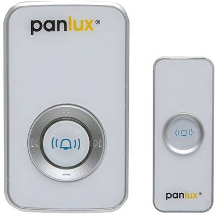 Panlux PN75000001 ZVONEK DELUXE bezdrátový, bílo-stříbrný