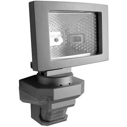 Panlux SLV150T/CH VANA S venkovní reflektorové svítidlo se senzoremem a LED přisvícením, stříbrná - teplá bílá