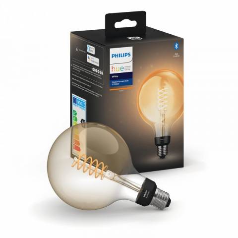 Philips 8719514279131 Hue Bluetooth žárovka LED Filament G125 E27 7W 550lm 2100K