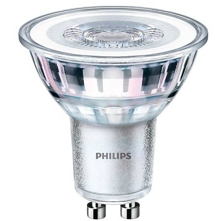 LED žárovka Philips GU10 4.6W 6500°K skleněná