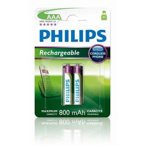 Philips R03B2A80/10 Wiederaufladbare Batterie R03B2A80/10