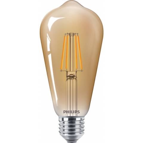 Philips Vintage stylová žárovka LED classic 35W ST64 E27 825 GOLD ND GPC 929001941601