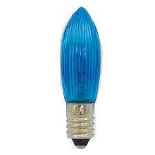 Vianočná žiarovka E10 3W 20V modrá