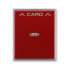 ABB 3559E-A00700 24 Element Kryt spínače kartového karmínová/led. šedá