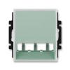 ABB 5014E-A00400 22 Kryt zásuvky komunikační (pro prvky Panduit Mini-Com), agáve/led. bílá