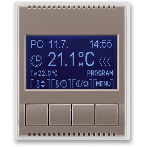 ABB 3292E-A10301 26 termostat univerzální programovatelný lungo / mléčná bílá
