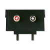 ABB 5014A-A2206 Nosná maska s konektormi (2x zásuvka CINCH) čierna