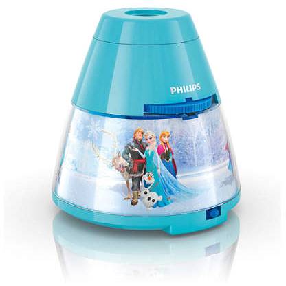 Philips Disney 71769/08/16 Frozen modré LED dětské stolní svítidlo