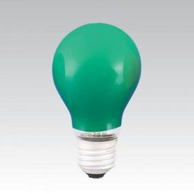 Philips 15W E27 A55 zelená klasická žárovka