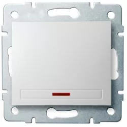 Kanlux 24723 DOMO Jednopólový vypínač s LED - bílá