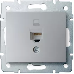 Kanlux 24872 DOMO Datová zásuvka (RJ45Cat 6 Jack) - stříbrná