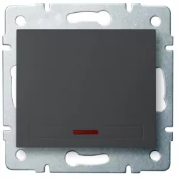 Kanlux 24901 DOMO Jednopólový vypínač s LED - grafit