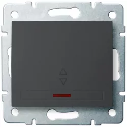 Kanlux 24904 DOMO Schodišťový vypínač s LED - grafit