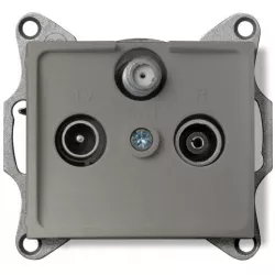 Kanlux 25042 DOMO Zásuvka SAT-TV-R průběžná - šampaňská