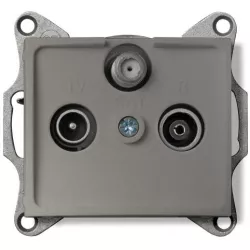 Kanlux 25043 DOMO Zásuvka SAT-TV-R koncová - šampaňská