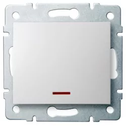Kanlux 25078 LOGI Jednopólový vypínač s LED - bílá