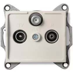 Kanlux 25162 LOGI Zásuvka SAT-TV-R koncová - krémová