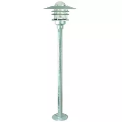Nordlux 74528031 Nordlux Agger - Ø26cm, výška 83cm, galvanizovaná ocel x sklo