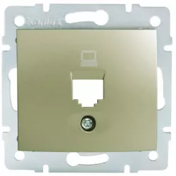 Kanlux 25925 DOMO   Adaptér datové zásuvky 1xRJ45 - šampaňské