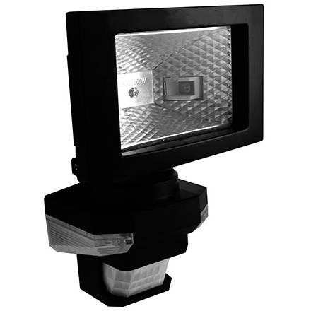Panlux SLV150T/C VANA S venkovní reflektorové svítidlo se senzoremem a LED přisvícením, černá - teplá bílá