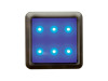 Panlux D3/NM DEKORA 3 dekorativní LED svítidlo, nerez - modrá