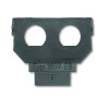 ABB 1764-0-0109 Nosná maska - 2x zásuvka UHF čierna