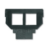 ABB 1764-0-0281 Nosná maska - 2x 6 alebo 8-pólová zásuvka Avaya (MPS100E, MGS200) čierna