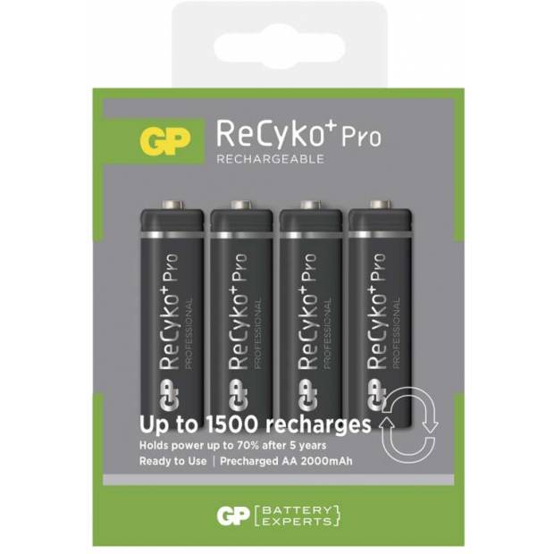 GP Batteries B08274 Nabíjecí baterie GP ReCyko+ Pro Professional HR6 (AA), krab.