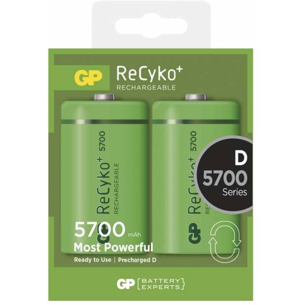 Baterie GP nabíjecí ReCyko+ HR20 D velké mono