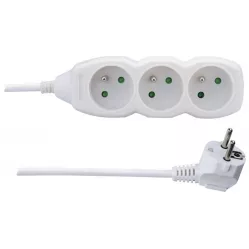 Emos P0311 Prodlužovací kabel bílý 3 zásuvky 1,5m