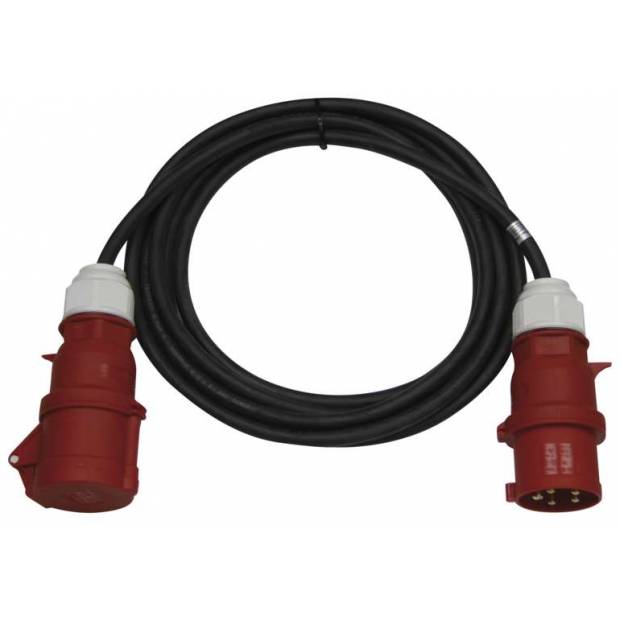 Emos PM1003  prodlužovací gumový  kabel CGSG 5x2,5 15m s 5-pólovými koncovkami
