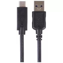 EMOS SM7021BL USB kabel 3.0 A/M - USB 3.1 C/M 1m černý, Quick charge