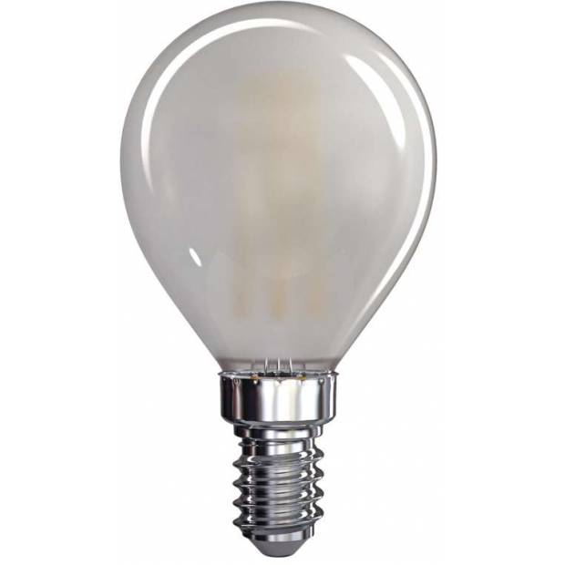 EMOS Lighting Z74234 LED žárovka Filament Mini Globe matná 4W E14 teplá bílá