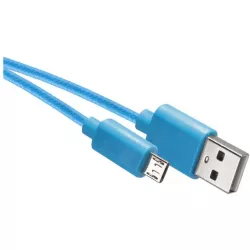 EMOS SM7006B USB kabel 2.0 A/M - micro B/M 1m modrý