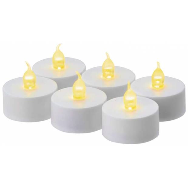 Emos ZY2149 LED dekorace – svíčka, čajová, bílá, 6× CR2032