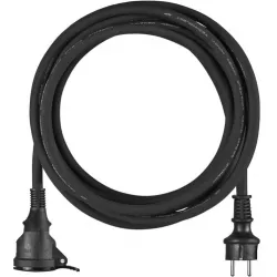 EMOS P01705 Neoprenový prodlužovací kabel spojka 5m 3x 1,5mm, černá