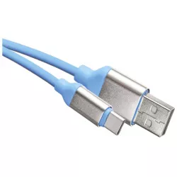 EMOS SM7025B USB kabel 2.0 A/M - C/M 1m modrý