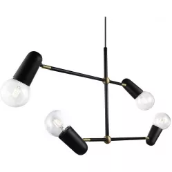 Nordlux NL 46253003 NORDLUX 46253003 Manhattan - Designové závěsné svítidlo 44,5cm, černá