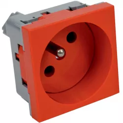 Zásuvkový modul QUADRO s ochraným kolíkem QP 45X45_BB Kopos