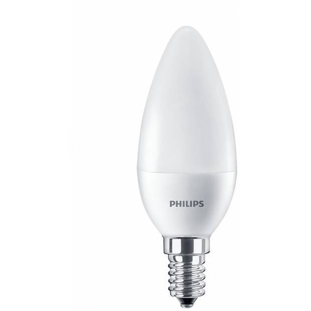 LED E14 matná svíčka náhrada 60W žárovky spotřeba 7W barva 2700°K nestmívatelné