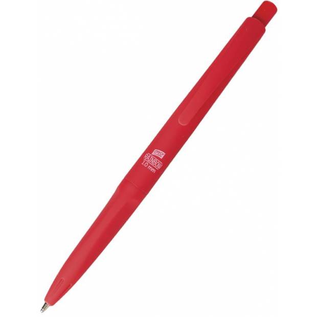 RAINBOW Automatické kuličkové pero, semi gel, barva červená 12 ks EASY Office
