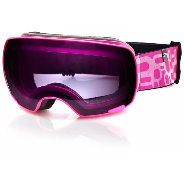Spokey YOHO lyžařské brýle růžové Spokey