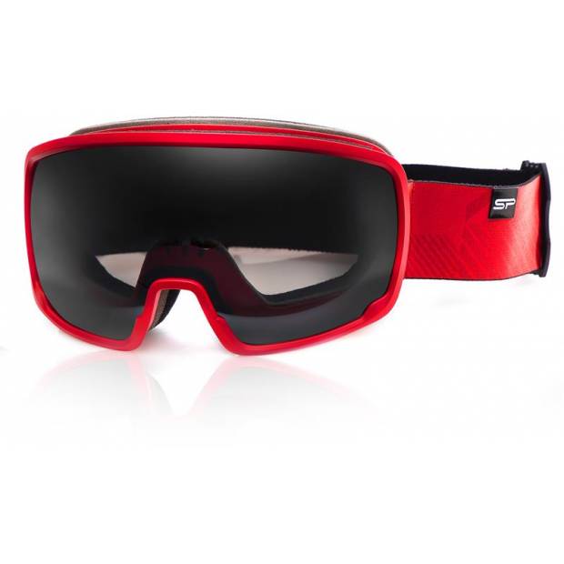 Spokey GRAYS lyžařské brýle černo-červené Spokey