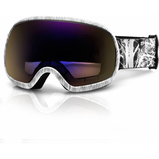 Spokey PARK lyžařské brýle šedo-bílé Spokey