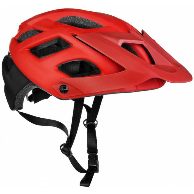 Spokey SINGLETRAIL Cyklistická přilba pro dospělé a juniory  IN-MOLD, 58-61 cm, červená Spokey