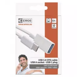 EMOS SM7054 USB kabel 3.0 A/F- C/M OTG 15 cm