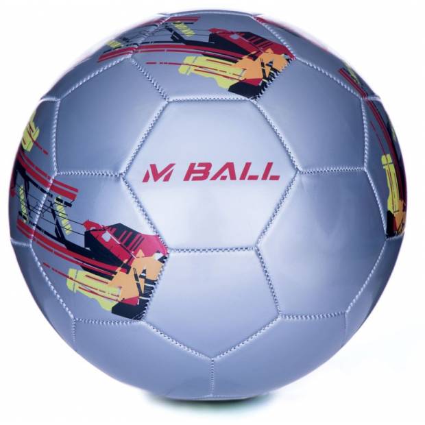 Spokey MBALL fotbalový míč stříbrný vel.5 Spokey