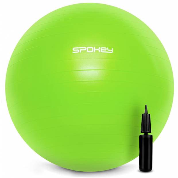 Spokey FITBALL III  - Gymnastický míč 65 cm včetně pumpičky, zelený Spokey