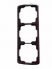 ABB 3901A-B31 R Rámeček trojnásobný, svislý bordó